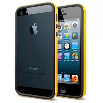 SGP Apple iPhone 5 Neo Hybrid EX SLIM超薄版雙層Bumper 保護套 大黃蜂 含正反保護貼 home鍵貼*3