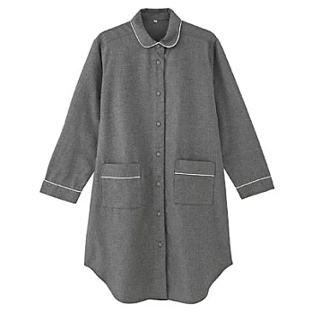 [MUJI 無印良品]女有機棉微起毛洋裝M灰色