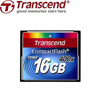 創見 Transcend 進階主流款 400倍速 CF 記憶卡 【16G】