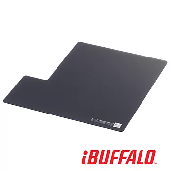Buffalo 大尺寸超薄防滑型 滑鼠墊黑色
