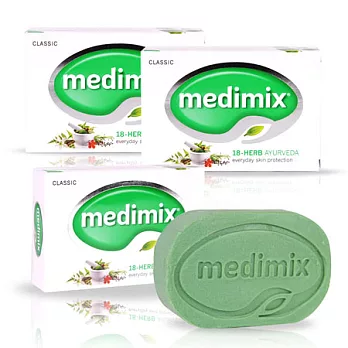 印度Medimix皇室御用美秘使手工皂組(草本美膚x3)