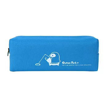 【Ocean Park】海洋公園方形筆袋-藍