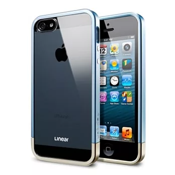 SGP iPhone 5 Linear Crystal 三件式邊框 水晶系列 閃耀藍閃耀藍
