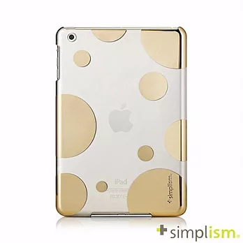 Simplism iPad mini 專用 幾何圖紋保護殼組金色雨滴