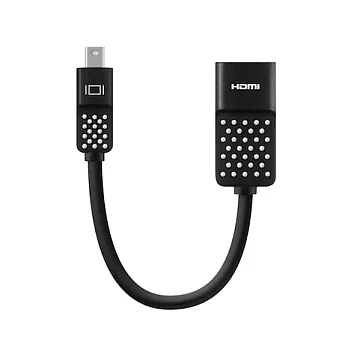 Belkin Mini DisplayPort 對 HDMI 高級 轉接器黑色