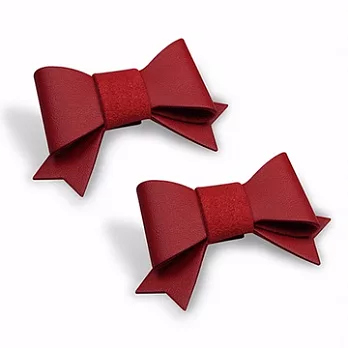 蝴蝶結造型多用途捲線器 - 2入/組深紅 2入