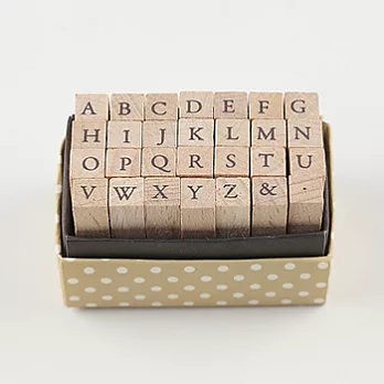 KODOMO NO KAO 手帳/日誌專用迷你印章組(大寫英字)(A)