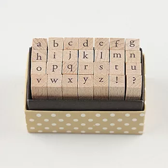 KODOMO NO KAO 手帳/日誌專用迷你印章組(小寫英字)(A)