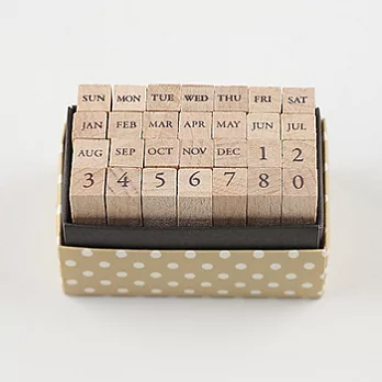 KODOMO NO KAO 手帳/日誌專用迷你印章組(月份&數字)(A)