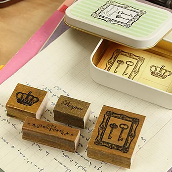 KODOMO NO KAO Bonjour皇家木頭印章