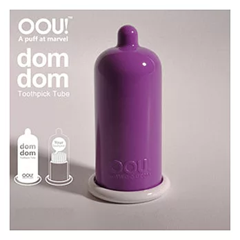 【OOU】 生活創意 DOMDOM 套套 牙籤盒紫