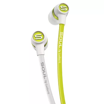 SOUL by Ludacris 動感型SL49 附麥克風 耳塞式耳機(白綠色)