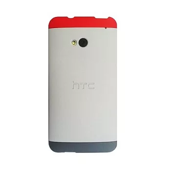 HTC HC C840 ONE 三色硬式保護殼(紅/亮灰/暗灰)灰紅
