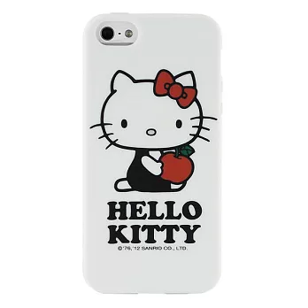 Sanrio 三麗鷗 Hello Kitty iPhone 5 蘋果甜心系列軟式保護套--小蘋果(贈保護貼)單一規格