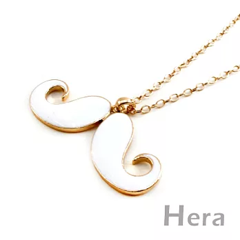 【Hera】形色自我 卡哇伊誇張大鬍子造型長項鍊(三色－氣質白)