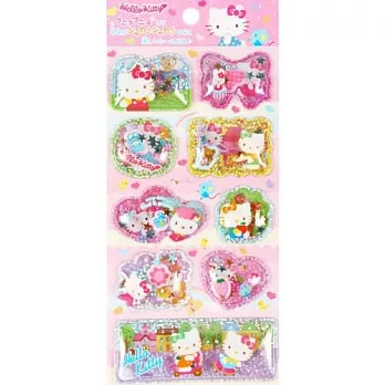 SANRIO HELLO KITTY半立體雷射貼紙