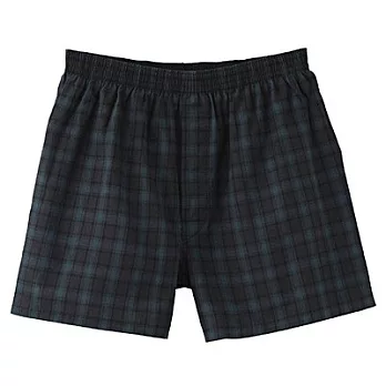 [MUJI 無印良品]男棉布帛前開平口褲S黑窗