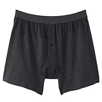 [MUJI 無印良品]男棉天竺前開平口褲S墨黑
