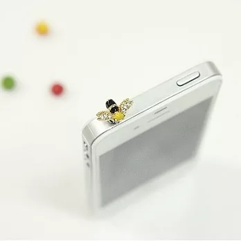 Enya★可愛小蜜蜂&小嫩芽 手機防塵塞小蜜蜂