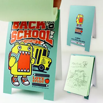 【火柴邦】他奶熊上學趣 N次貼（立架式MEMO便條紙）MATCHBOND 原創設計師款