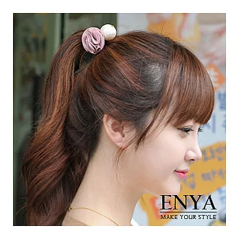 Enya★甜美可愛小巧花朵髮圈/髪束粉紅