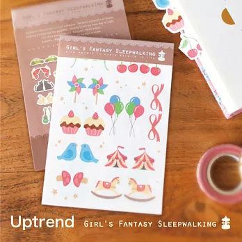 Uptrend Girl’s fantasy sleepwalking標籤貼紙