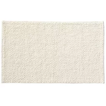 [MUJI 無印良品]印度棉鬆絨浴室地墊/S/柔白