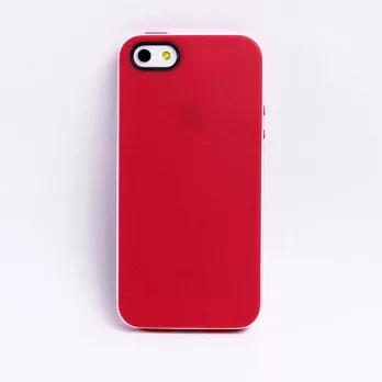 Devia iPhone 5 雙色細邊 TPU 保護套紅色