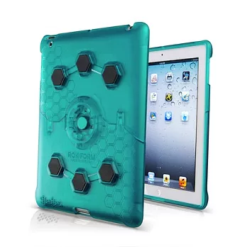 美國製造 Rokform v3 超耐摔 保護殼 保護套iPad 2 3透明水藍