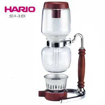 HARIO 50A-3 EX虹吸式咖啡器3人份 經典木柄支架