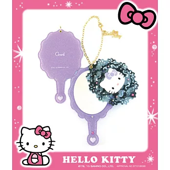 《綠芽創意》華麗蕾絲 Hello Kitty 壓克力手拿鏡