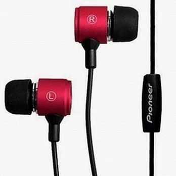 Pioneer 電腦/Andriod/iPhone 三用耳道式耳麥SE-CL30T紅色R