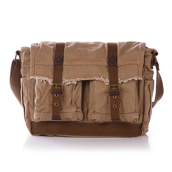 Beartooth熊牙  BT-0142 皮耳森 郵差包-卡其色