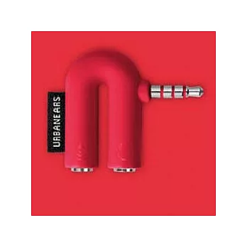 URBANEARS 瑞典設計Slussen App/ U型分享器(蕃茄紅)蕃茄紅