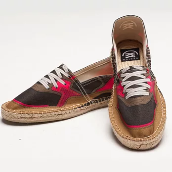 Bsided BSD Fushia&Brown;仿真時尚設計印刷休閒鞋(男)42桃紅/土黃