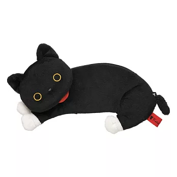 San-X 小襪貓白貓草苺之戀系列毛絨筆袋。小襪貓