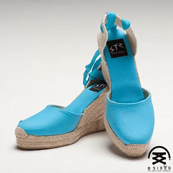Bsided ARCHIBALD HEEL LIGHT BLUE楔型鞋(女)38藍