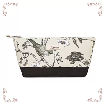 Blomur 花鳥言葉．巧用化妝包(Ivory)