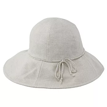 [MUJI 無印良品]麻質可摺疊遮陽寬簷帽原色