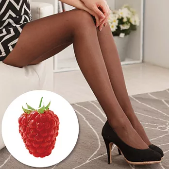 蒂巴蕾 覆盆莓香氛薄暖彈性褲襪摩卡