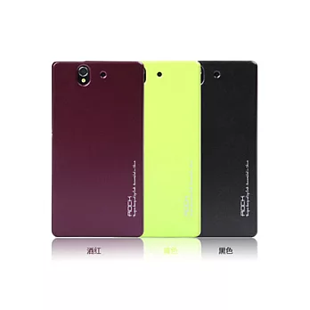 ROCK Sony Xperia Z 超薄磨砂保護背殼-新裸殼系列酒紅色