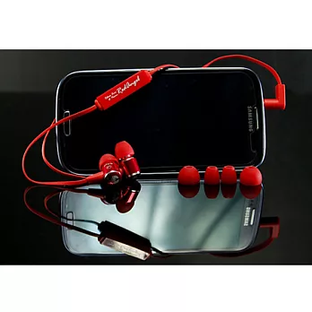 RedANGEL 多功能強重低音入耳式線控耳機紅色