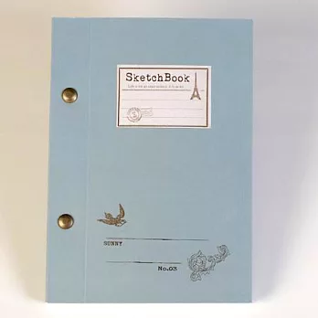 歐風復古風36K速寫本 - 藍