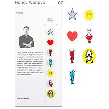 韓Epicase設計師 iphone Home鍵貼紙(7顆裝) 設計師 Hong, Wonpyo (林果創意 LinGo)