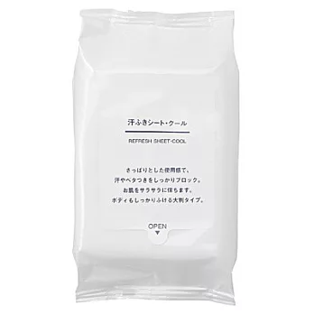 [MUJI 無印良品]拭汗濕紙巾(清涼型)/大判.20張