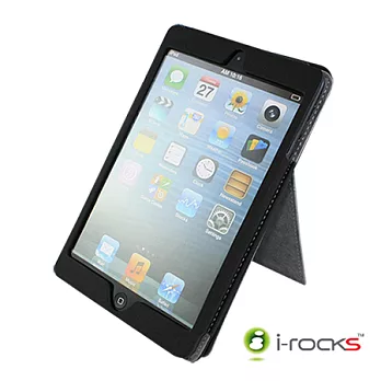 i-rocks iPad mini with Retina display專用皮革保護皮套(黑)