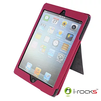 i-rocks iPad mini with Retina display專用皮革保護皮套(粉)