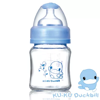 【KU.KU酷咕鴨】寬口玻璃奶瓶120ml