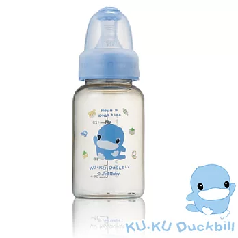 【KU.KU酷咕鴨】PES標準奶瓶140ml粉藍乙支　