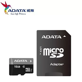 威剛 ADATA 16GB Premier microSDHC UHS-I U1 Class10